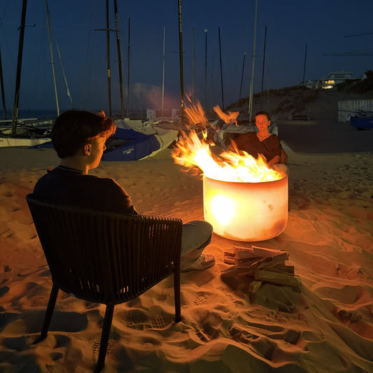 QFlame Pure Garten - Quarzglas Feuerschale D64 - D71 - D80