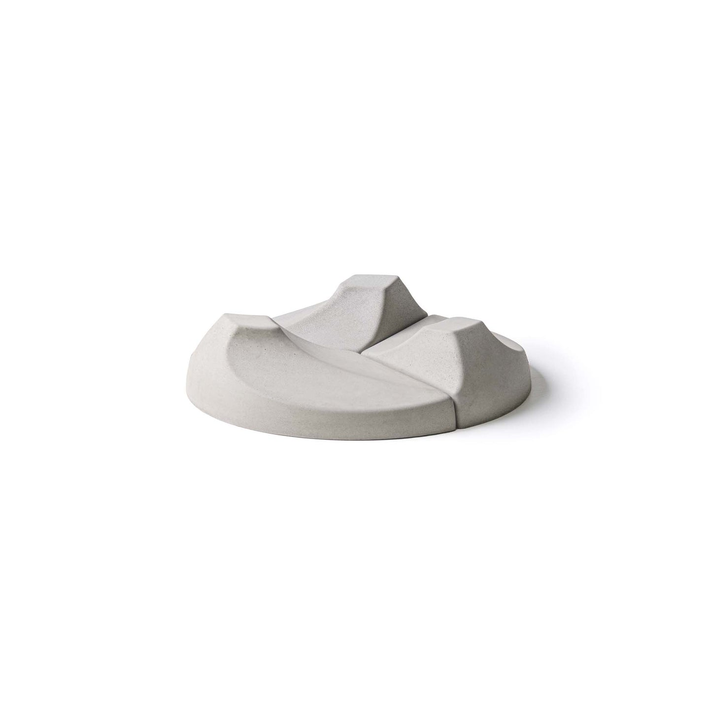 QFlame Set Ethanol Quarzglas Feuerschale mit Betonsockel