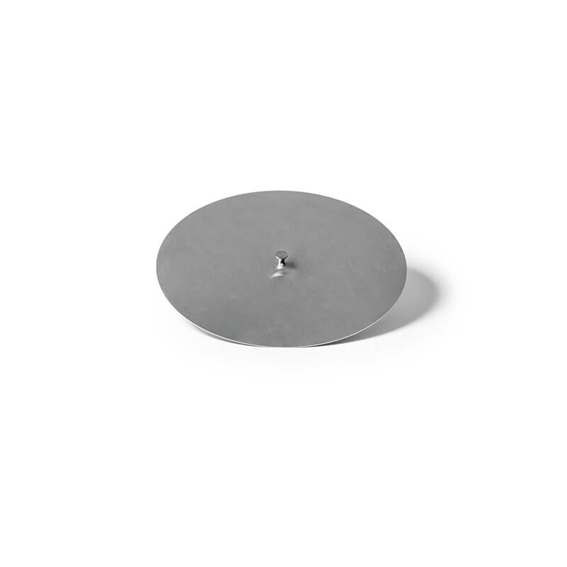 QFlame Set Ethanol Quarzglas Feuerschale mit Betonsockel