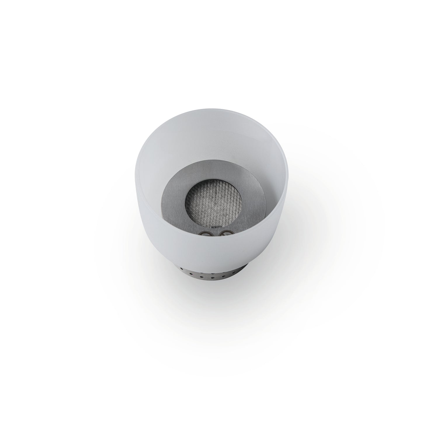 QFlame Set Table RVS – Compact ethanol tafelvuur in kristalglas