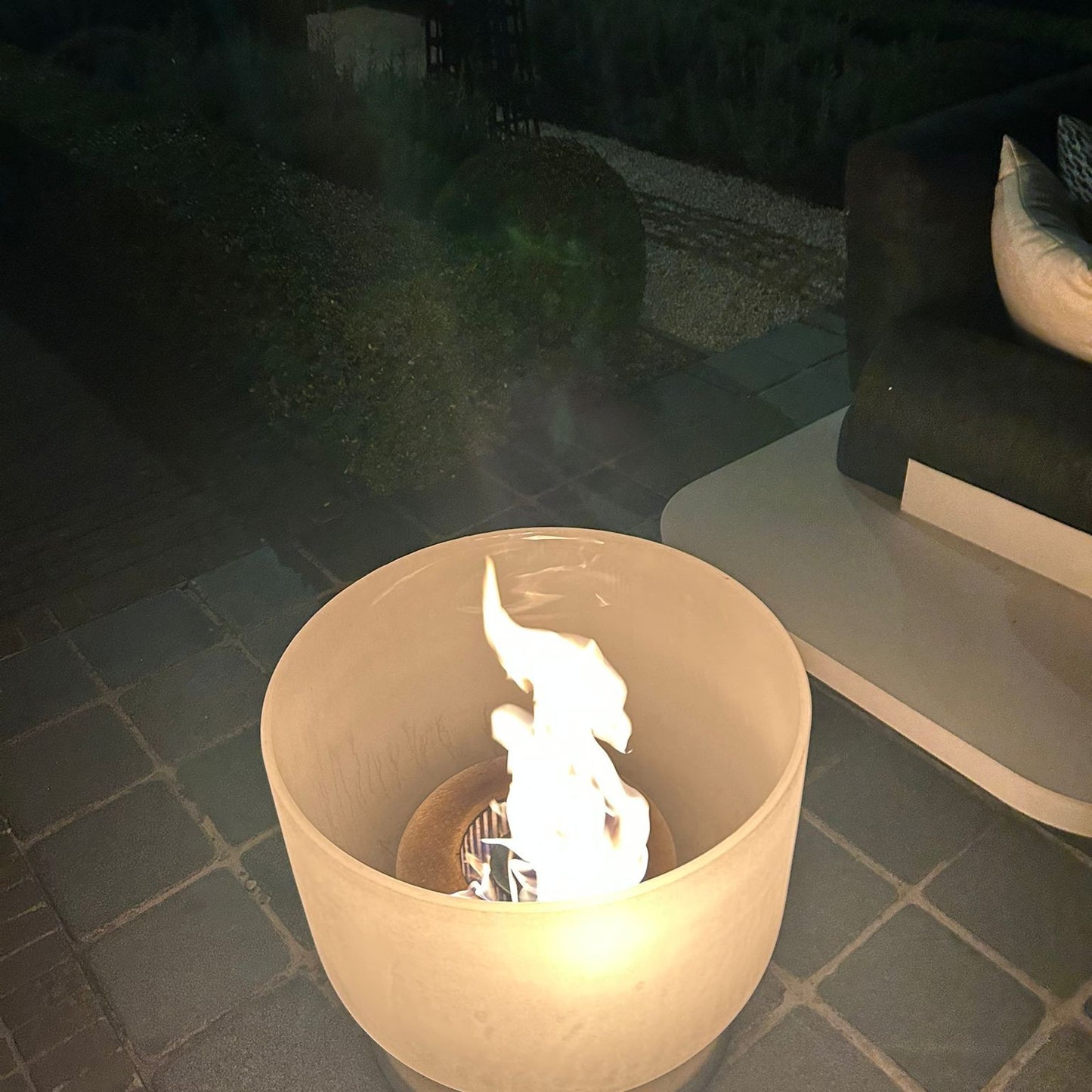 QFlame Set Balcony Stainless Steel - Balcony Fire Bowl D36