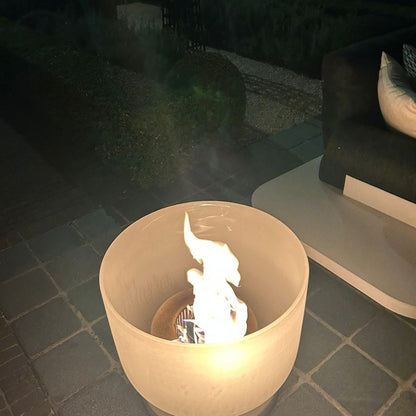 QFlame Set Balcony Stainless Steel - Balcony Fire Bowl D36