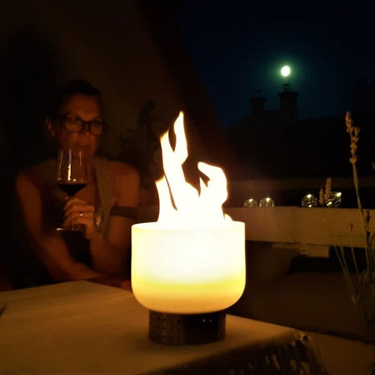 QFlame Set Table Stainless Steel - Ethanol-Tischfeuer