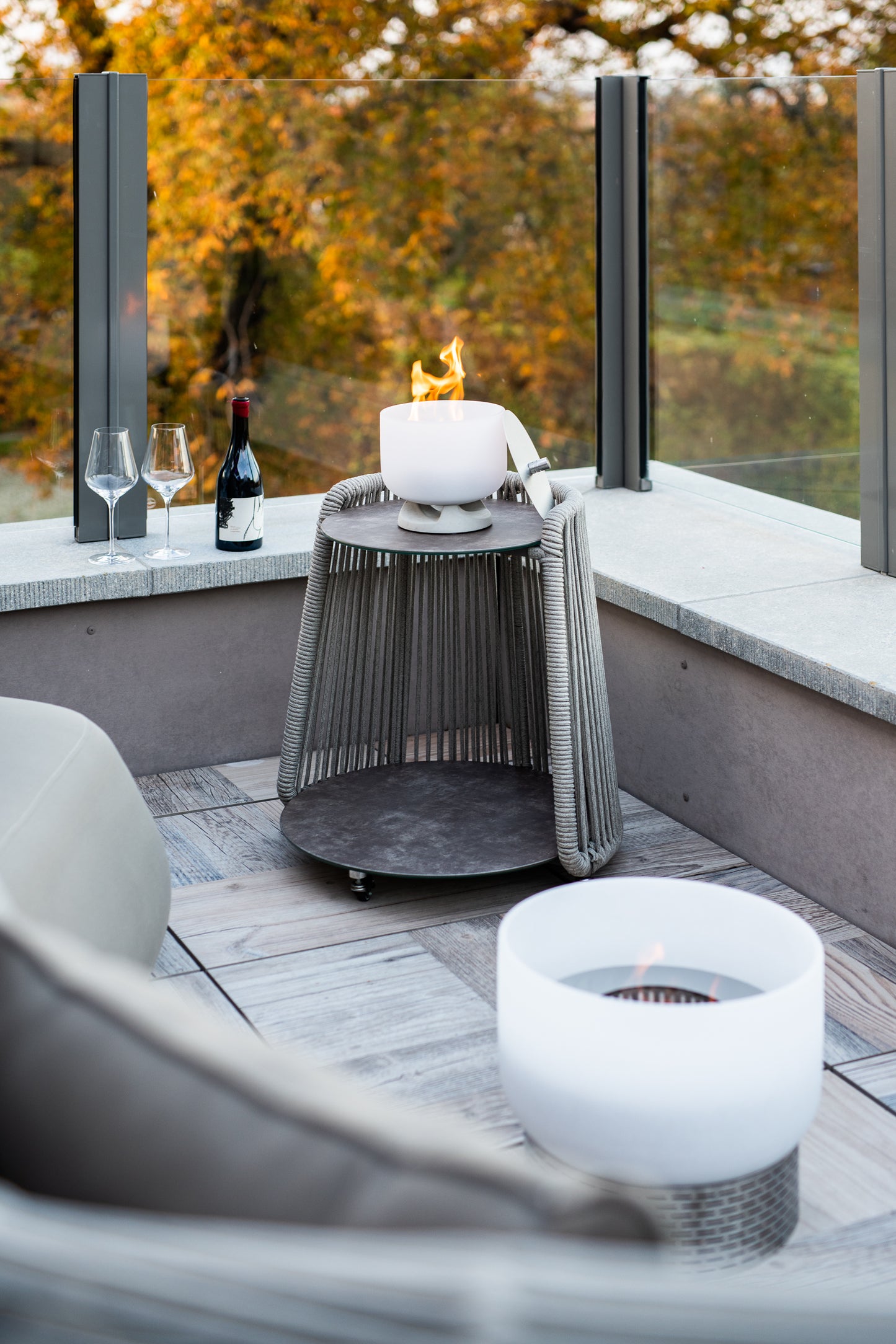 QFlame Set Balcony Stainless Steel